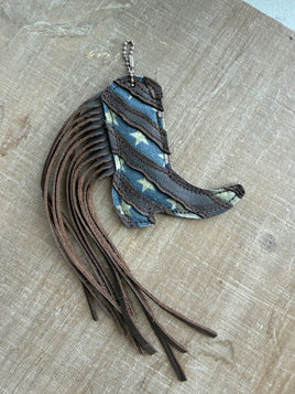 Boot top boot keychain